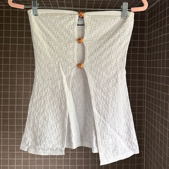 Textured Maxi Skirt & Tube Top Set - Picture 4 of 10